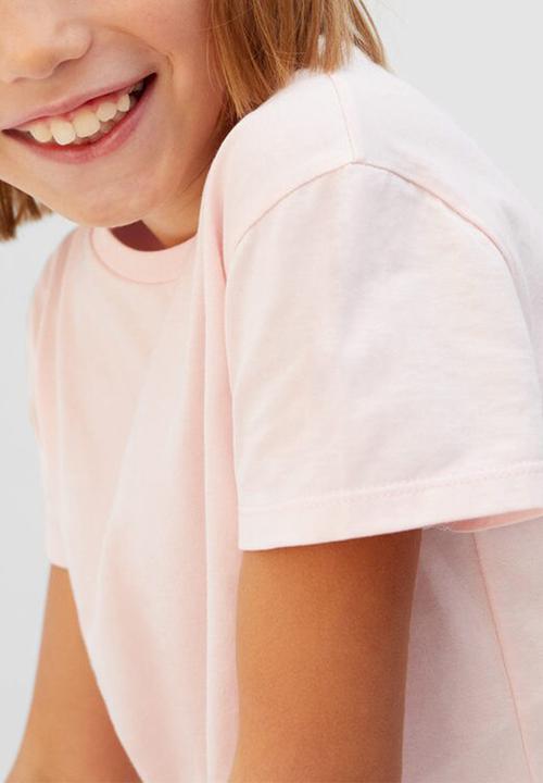 MANGO - T-shirt basicag - pink 