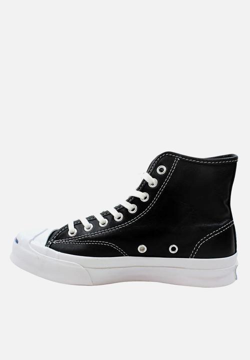 Converse - Jack Purcell signature premium leather hi m  - black