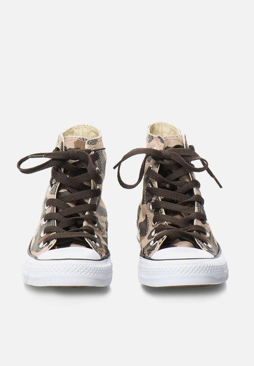 Converse - Chuck Taylor All Star animal print hi  - vintage khaki