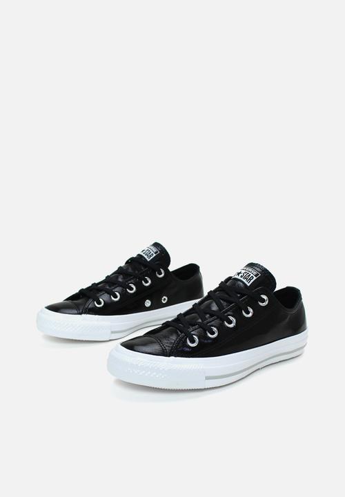 Converse - Chuck Taylor All Star crinkled patent leather lo  - black