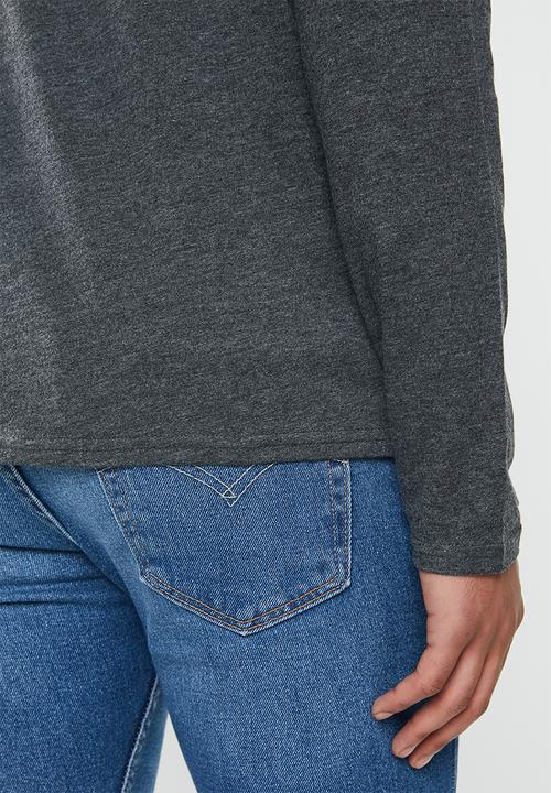Converse - Core left chest long sleeve tee - black