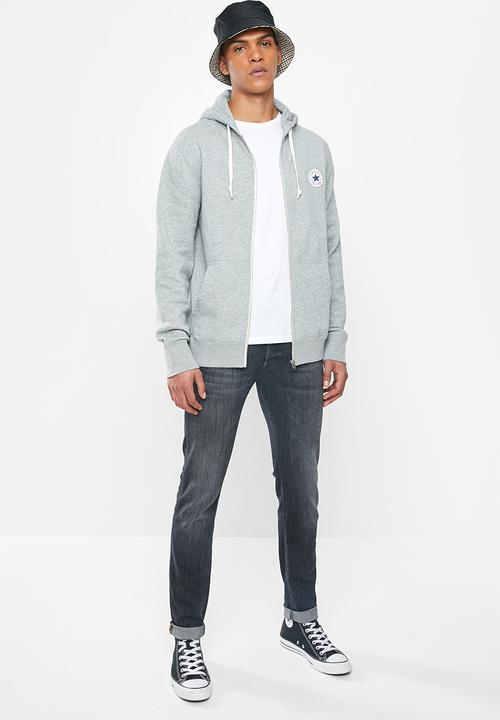 Converse - Core full zip hoodie - grey