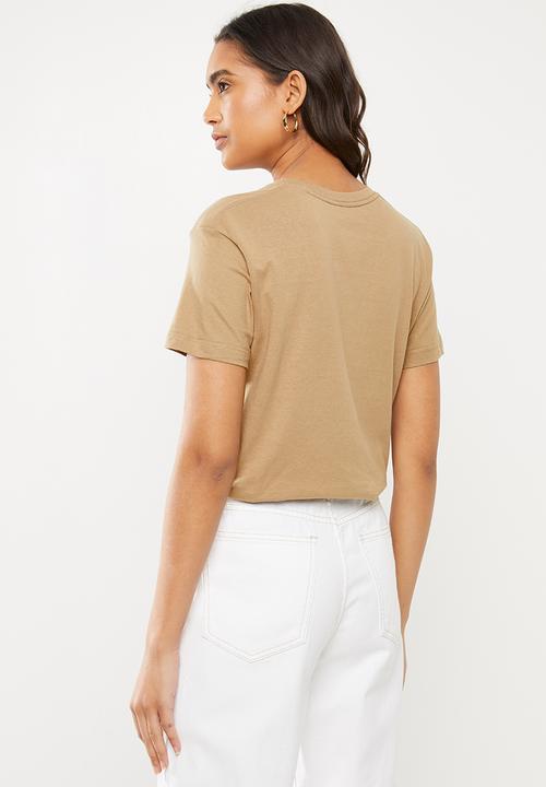 Cotton On - Classic slogan T-shirt breathe - beige 