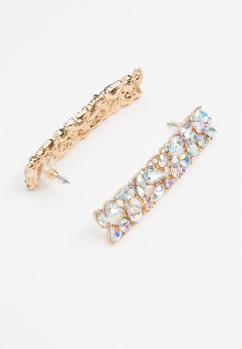 Superbalist - Multi-stone studs - gold