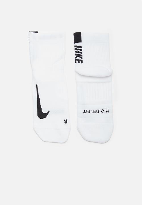 Nike - Nike multiplier 2 pack ankle socks - white & black