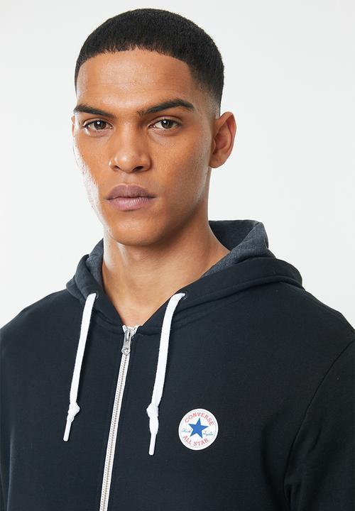 Converse - Core french terry fz hoodie - black