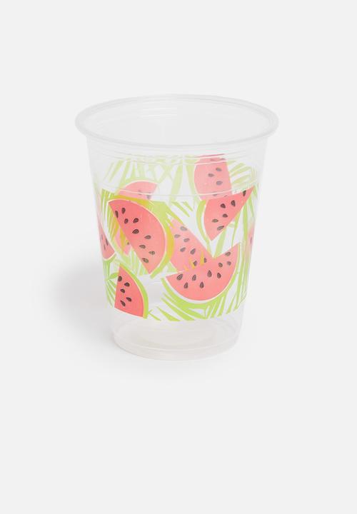 Sixth Floor - Watermelon plastic cup set - multi