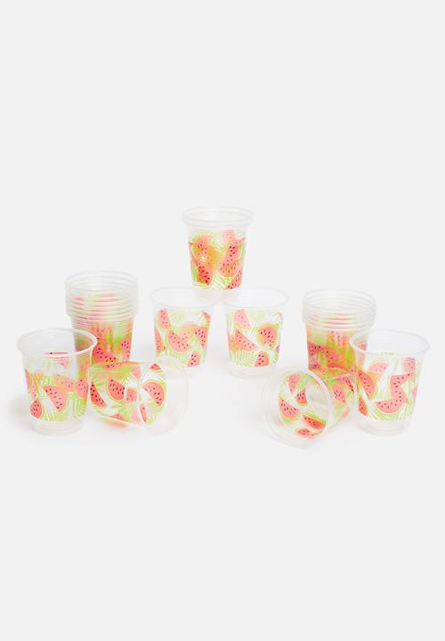Sixth Floor - Watermelon plastic cup set - multi