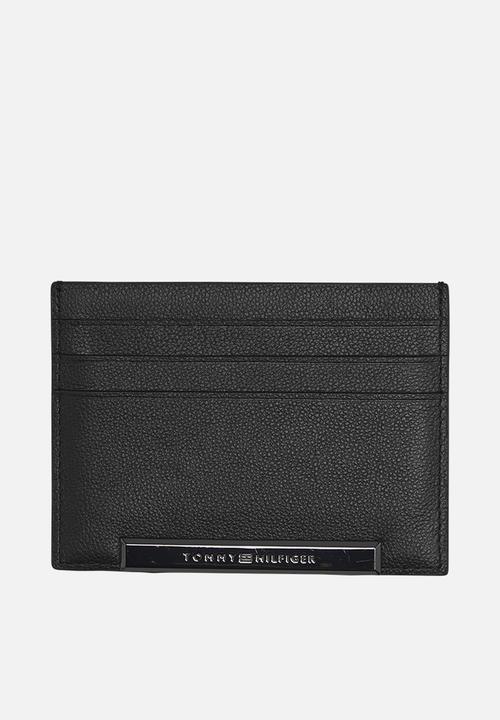 Corp plaque credit card holder - black 
