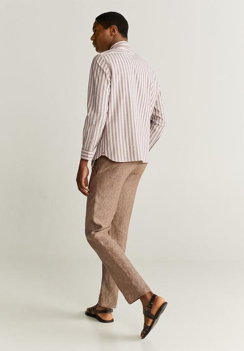 MANGO - Robot shirt - brown