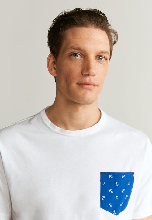 MANGO - Pyjamanc pyjama set - navy & white 
