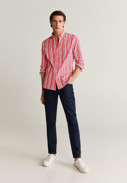 MANGO - Sitges shirt - red