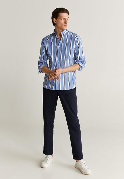 MANGO - Sitges shirt - blue