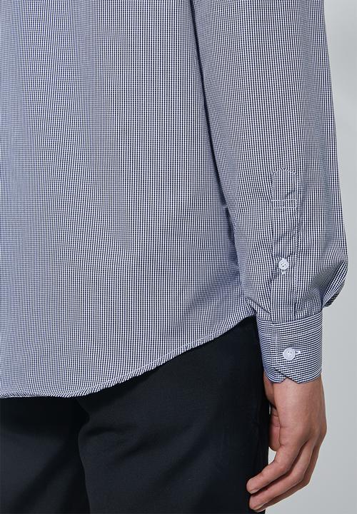 Superbalist - Jos slim fit long sleeve shirt - navy & white