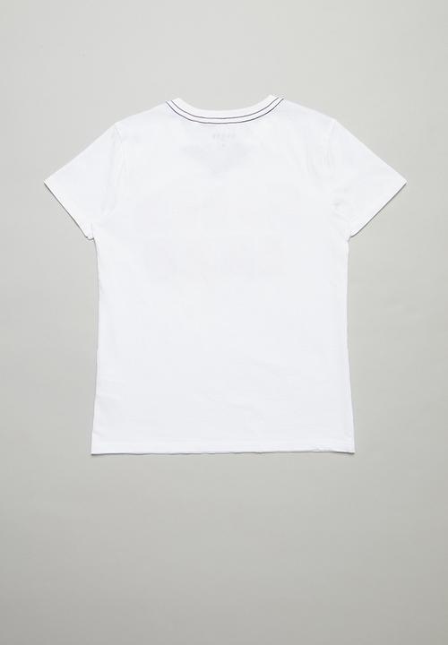 GUESS - Short sleeve Guess 1981 peepout tee - white