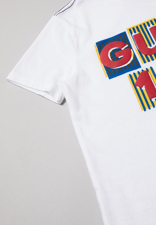 GUESS - Short sleeve Guess 1981 peepout tee - white