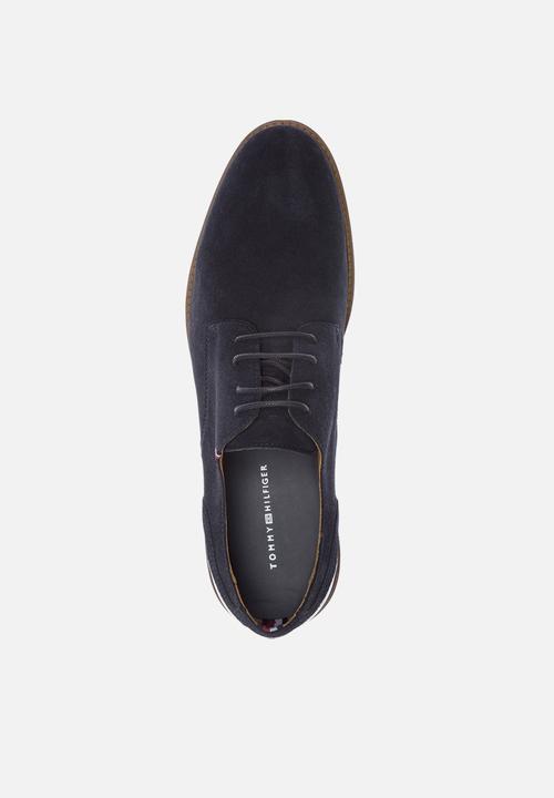 Tommy Hilfiger - Elevated material mix formal shoe - navy 