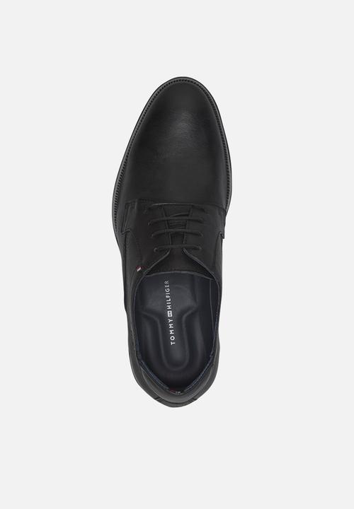 Tommy Hilfiger - Signature hilfiger leather leather shoe - black