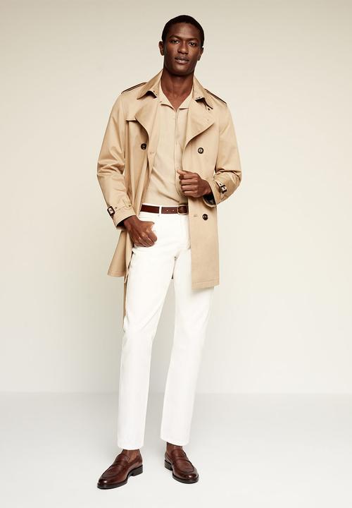 MANGO - Rung shirt - beige