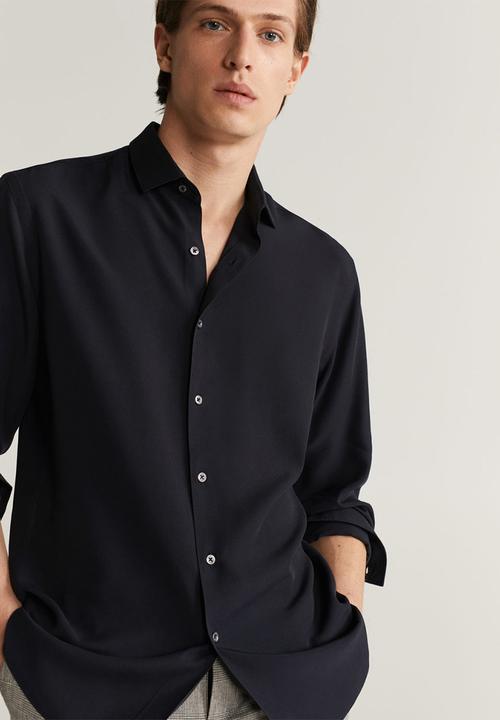 MANGO - Sandy shirt - black