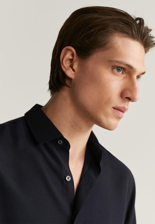 MANGO - Sandy shirt - black