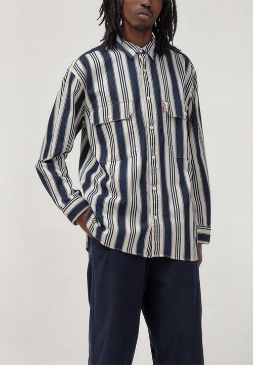 Levi’s® - Oversized classic worker stripe rinse - indigo