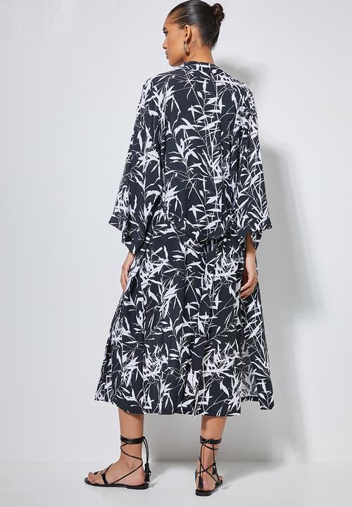 Superbalist - Longer length shacket - black & white 