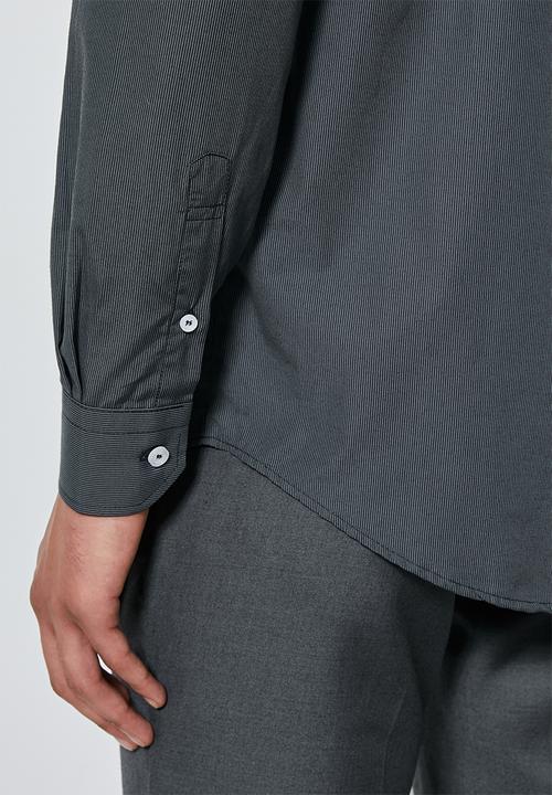 Superbalist - Jos slim fit long sleeve shirt - black & grey