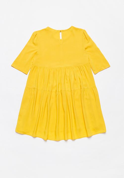 Superbalist - Styled 3/4 sleeve dress - yellow