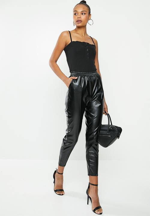Missguided - 2 Pack ribbed lettuce edge bodysuit - black & white