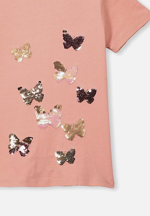 Cotton On - Stevie short sleeve embellished tee - pink