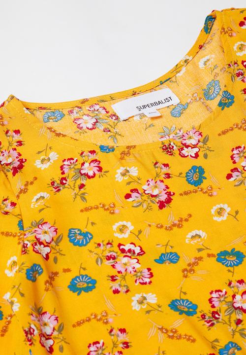 Superbalist - Tiered midi dress - yellow