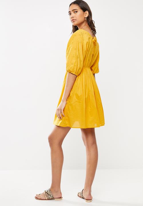 Cotton On - Woven barbara batwing mini dress - mango