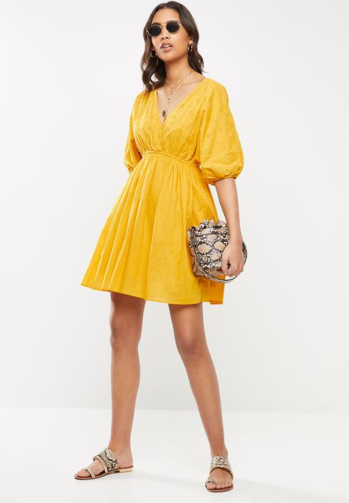 Cotton On - Woven barbara batwing mini dress - mango