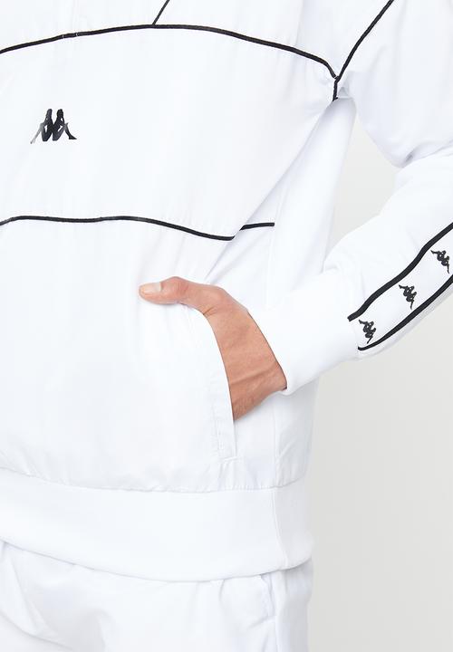 KAPPA - Authentic turny track top - white & black