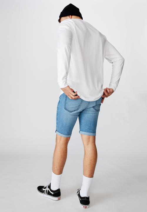 Factorie - Super skinny denim short - cali blue