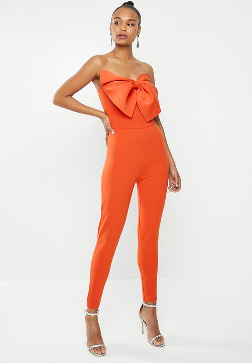 missguided orange jumpsuit