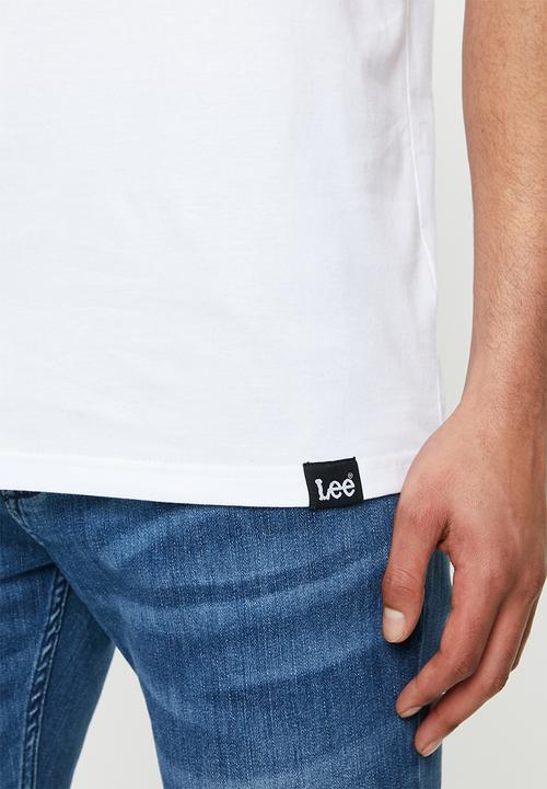 Lee  - Classic logo tee - white