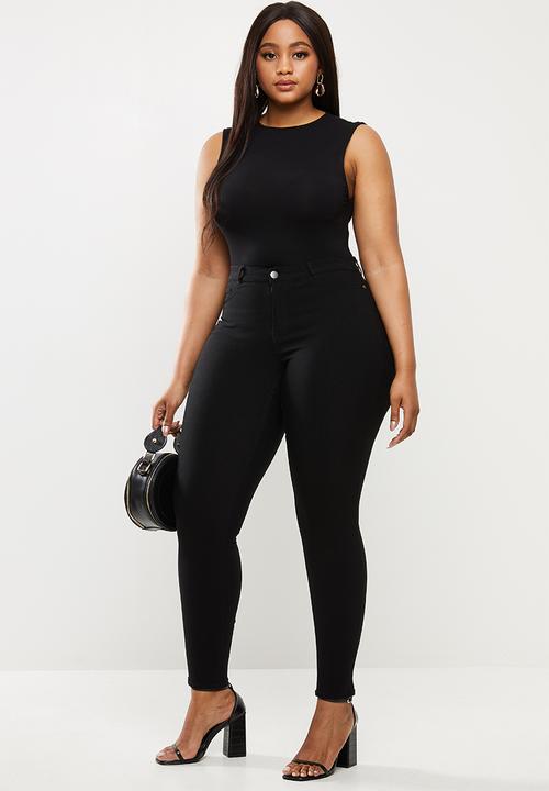 JUNAROSE - Plus masja nw slim jeans - black