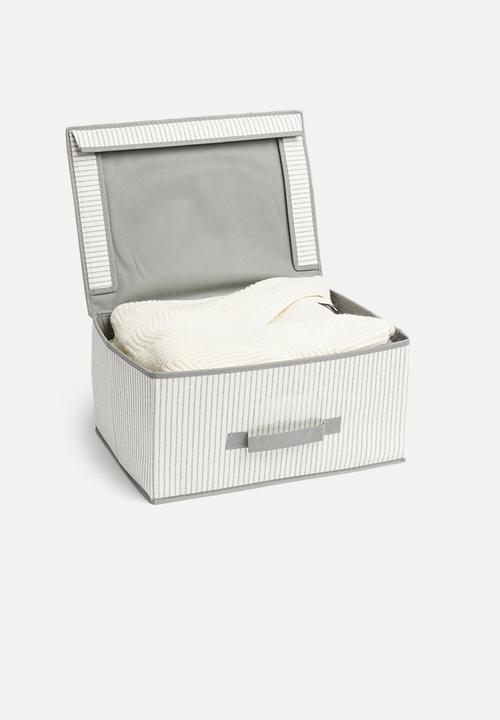 Storage Solutions - Foldable storage with lid - white