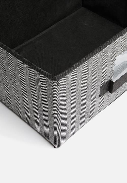 Storage Solutions - Foldable storage with lid - black