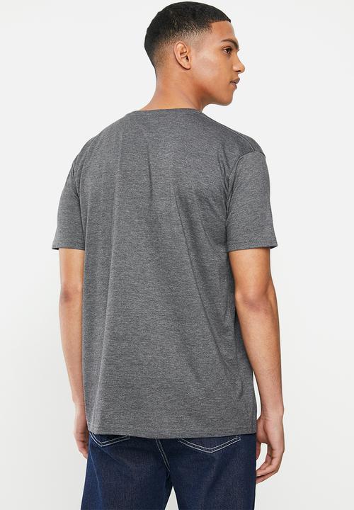 Element - Vertical short sleeve  tee - charcoal 