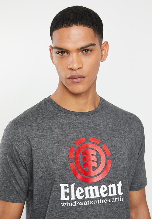 Element - Vertical short sleeve  tee - charcoal 