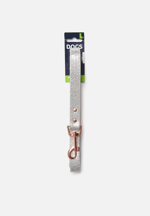 Pet Collection - Glitter dog leash - silver