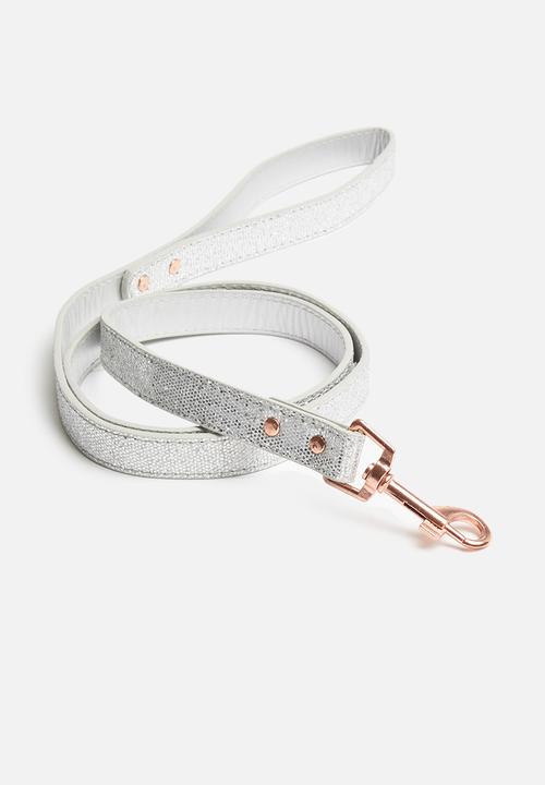 Pet Collection - Glitter dog leash - silver