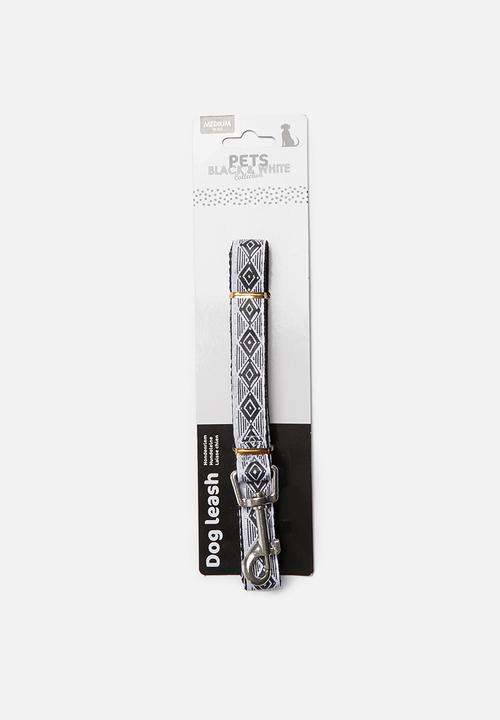 Pet Collection - Dog leash - black & white 
