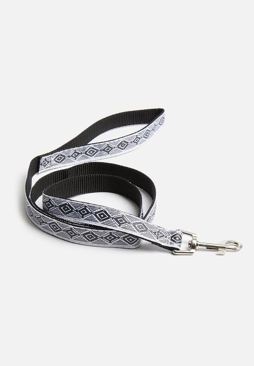Pet Collection - Dog leash - black & white 
