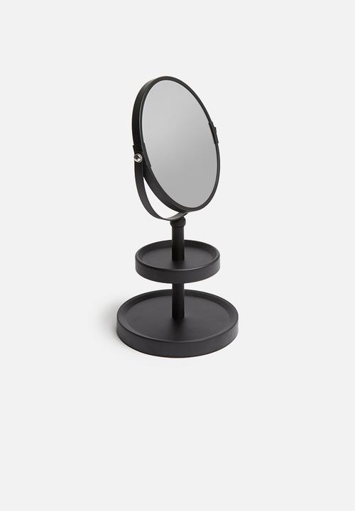 Bathroom Solutions - Magnifying mirror - black