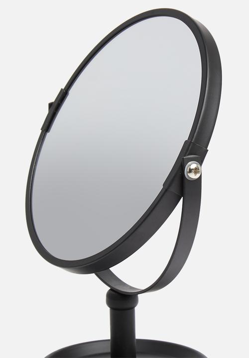 Bathroom Solutions - Magnifying mirror - black