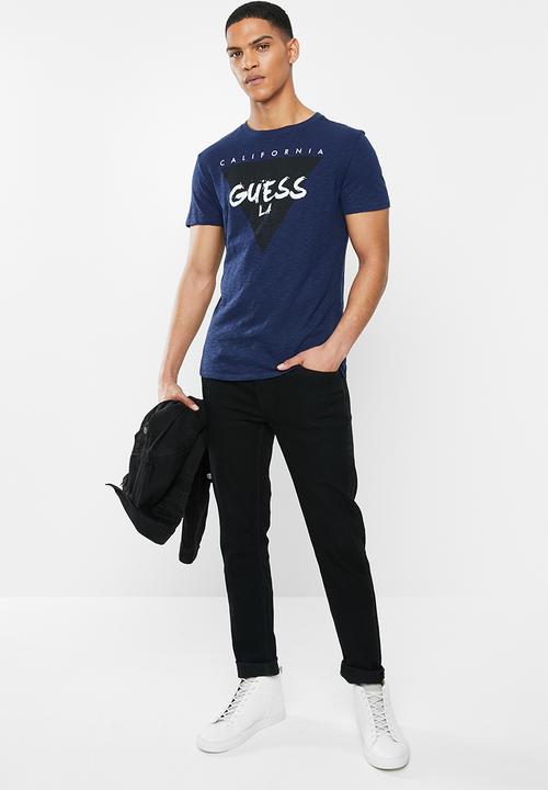 GUESS - Short sleeve guess california tee - blue